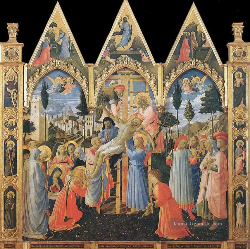 Deposition Renaissance Fra Angelico Ölgemälde